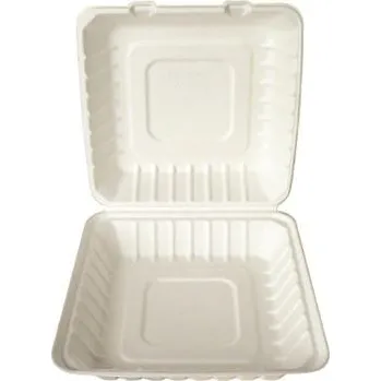 Jednorázové nádobí Menubox - 1-dílný, bio rozložitelný, bílý, 200 ks 176.620