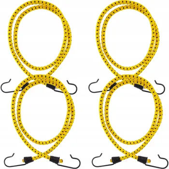 autokoberec Gumové transportní lanko 8 mm s háčky, expander na zavazadla 80 cm / 4 ks