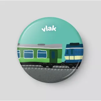 Magnetická kreslící tabulka Vlak - plánovací magnetka