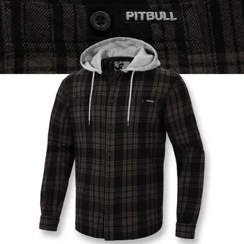 Pitbull pánská košile casual Woodson s dlouhým rukávem regular bavlna velikost S