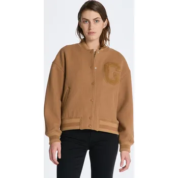 Dámská bunda BUNDA GANT WOOL TWILL VARSITY JACKET WARM KHAKI