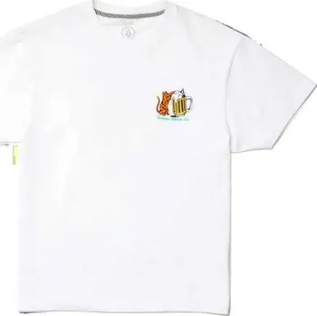 TRIKO VOLCOM Curious Cat S/S - bílá - XXL + při osobním odběru 854 Kč