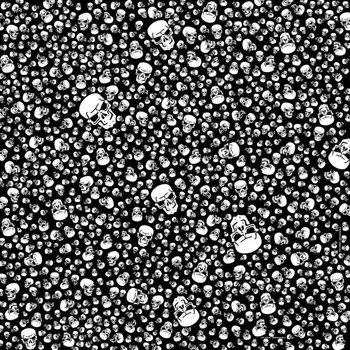 Nákrčník Šátek na moto Lebky malé