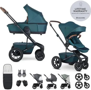 Kočárek EASYWALKER Set XXL kočárek kombinovaný Harvey5 Air Premium Jade Green s příslušenstvím