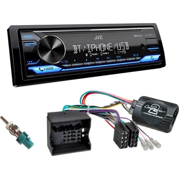 Auto Hi-Fi Autorádio FIAT Scudo JVC KD-X382BT Bluetooth s instalační sadou a ovládáním volantu