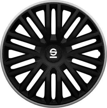 Poklice na kolo Kryty kol SPARCO BERGAMO 14", černo-šedé - sada 4ks