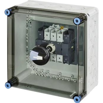 Stykač Hensel Mi 7213 výkonový odpínač 1 ks Spínací napětí (max.): 690 V/AC (š x v x h) 300 x 300 x 216 mm