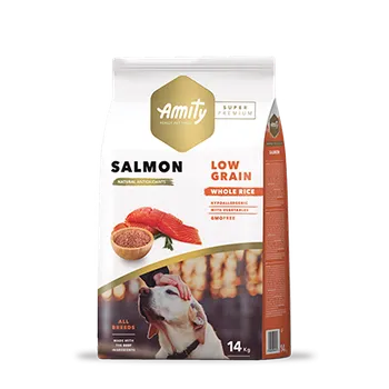 Krmivo pro psa Amity Super Premium Dog Low Grain Adult Salmon 14kg