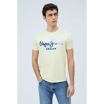 Pánské tričko Pepe Jeans Pánské tričko GOLDERS Barva: žlutá, Velikost: XS