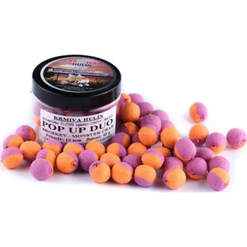 Boilies Krmiva Hulín Boilies POP UP Duo Monster Crab Broskev Ø 16 mm 30 g