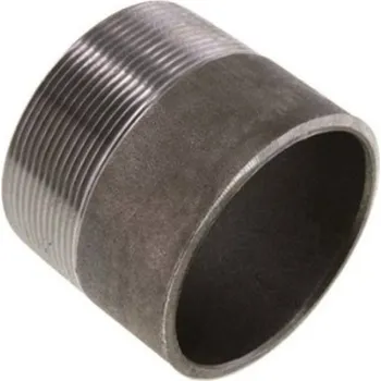 Fitinka Nipl navařovací R2-1/2" 60 mm - vnější průměr 76,1 mm, ST 37, ocel černá