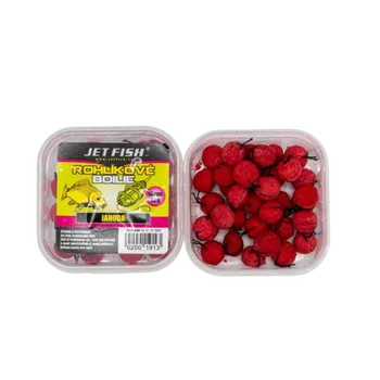 Boilies JetFish Jet Fish Rohlíkové boilie JAHODA 40g