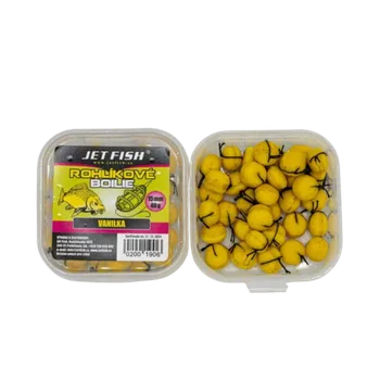 Boilies JetFish Jet Fish Rohlíkové boilie VANILKA 40g