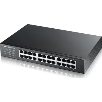 Switch ZyXEL GS1900-24E v2 Switch, 24x GbE RJ-45, spravovatelný, 802.3az (Green), rackmount, fanless GS1900-24E-EU0103F