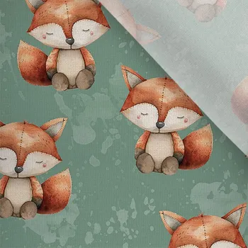 Funkční úplet na trička šitá liška tmavá máta