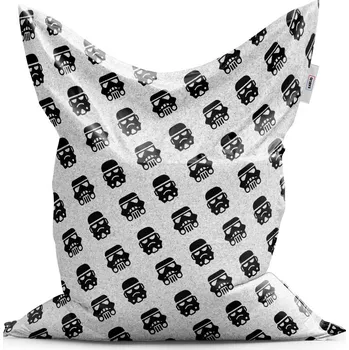 Sedací pytel Sablio Sedací vak Star Wars Stormtrooper Pattern šikmý - 150x100 cm