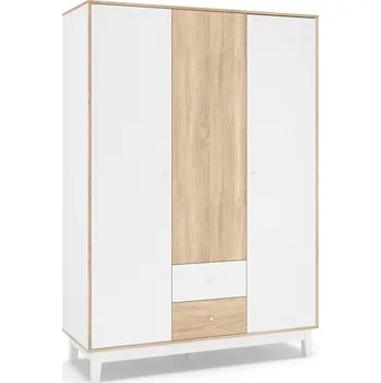 Šatní skříň Šatní skříň 3D2S PATRICIA bílá/dub sonoma