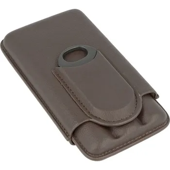 Pouzdro na 3 doutníky s ořezávačem, 16,3cm