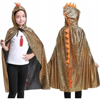 Karnevalový kostým KOSTÝM KOSTÝM PLÁŠTĚNKA DINOSAURUS DRAK DINO HALLOWEEN KARNEVAL 104 140 CM