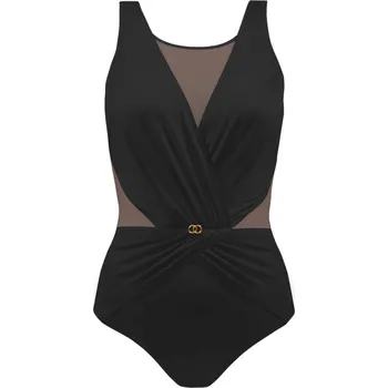 Oblečení a móda Dámské jednodílné plavky Fashion 7 1006V 19 - SELF černá L