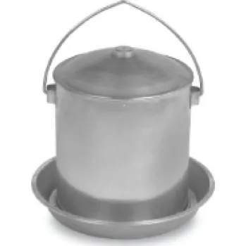 Chov hospodářského zvířete Napájecí kbelík pro drůbež, kovový, 5 litrů - GAUN 12051