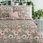 SATÉNOVÉ POVLEČENÍ SPRING53 200X220 CM, 2 KS 70X80 CM KVĚTY