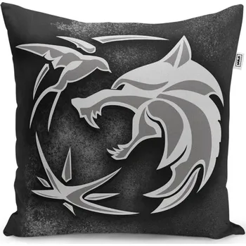 Polštář Sablio Polštář Zaklínač Šedý abstrakt - 40x40 cm