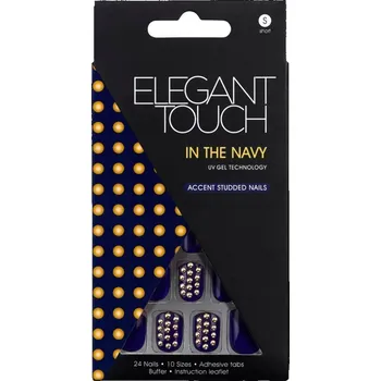Umělé nehty Elegant Touch Samolepicí umělé nehty s hybridním efektem - ODSTÍN IN THE NAVY