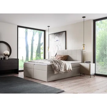 Postel Eka Kontinentální čalouněná postel SMART - Trinity (160x200 cm) Barva látky Trinity: (2307) Hnědá