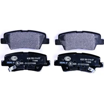 Brzdová destička Sada brzdových destiček, kotoučová brzda HELLA 8DB 355 014-571