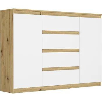 Komoda Komoda Framire 140 x 40 x 98 cm bílá, dub artisan matná