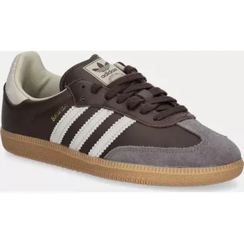 Pánské tenisky Kožené tenisky adidas Originals Samba OG hnědá barva, ID1481, 48 2/3, 88X