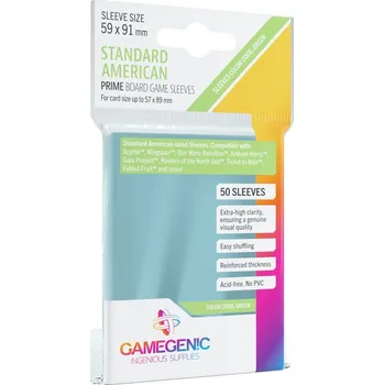 samolepka Gamegenic: Boardgame Sleeves PRIME Standard American 59x91 mm