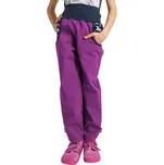 Unuo (ušito v ČR) Dívčí softshellové kalhoty Unuo s fleecem - jednorožci