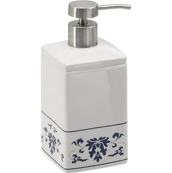 Dávkovač mýdla Gedy CIXI dávkovač mýdla na postavení, porcelán, bílá/modrá