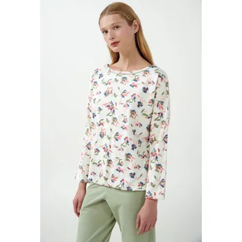 Pánské pyžamo Vamp - Pastelové květinové pyžamo 21354 - Vamp green tea L