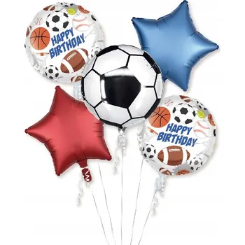 Balónek FÓLIOVÉ BALÓNKY FOTBALOVÝ MÍČ HELIUM DEKORACE 5x