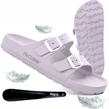 Pracovní obuv Pěnové Pantofle Dámské Stylové Fialové Lehké Pohodlné FITCLOG LIKE 41