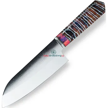 Kuchyňský nůž II. jakost nůž Santoku 145mm Dellinger Mirror Wootz - Mammut Collect Nr.10