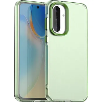Pouzdro na mobilní telefon Candy matný gelový obal pro Samsung Galaxy A36 5G/A56 5G zelený