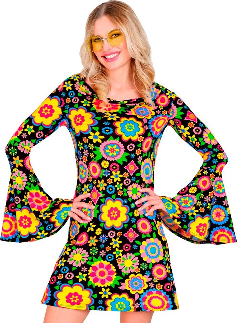 Dámské hippie šaty z 60. let - M