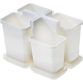 Tontarelli Odkapávač na příbory BELLA malý s táckem bílý