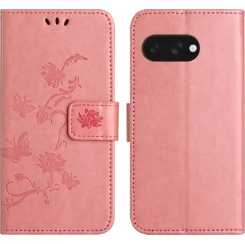 Pouzdro na mobilní telefon Flower knížkové pouzdro na Google Pixel 9a - růžové