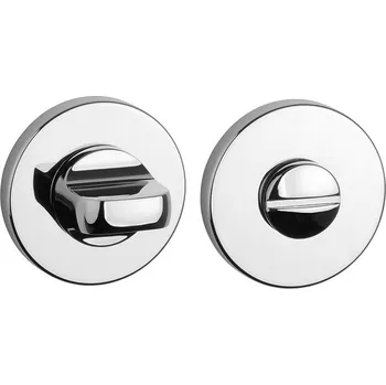 Dveřní kování Kulatá rozeta s WC zámkem chrom Slim STILE