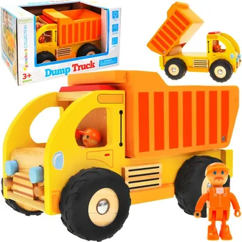 autíčko Dřevěný vyklápěč Popeláři Žlutá