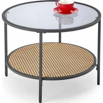 Konferenční stolek Konferenční stolek Halmar kulatý 60 x 60 x 45 cm černý