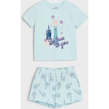 Dívčí tričko Sinsay - Pyžamová souprava Frozen - modrá - 269CX-05X - 269CX-05X-140