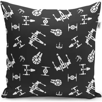 Polštář Sablio Polštář Star Wars Vesmírné lodě Pattern - 40x40 cm