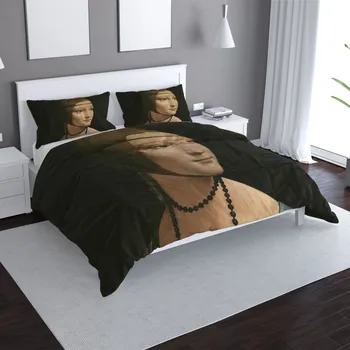 Povlečení Sablio Povlečení Dáma s hranostajem - Leonardo da Vinci - 140x200 / 90x70