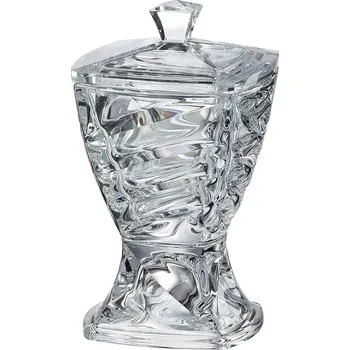 Dóza na potraviny Crystalite Bohemia skleněná dóza Facet 24,5 cm